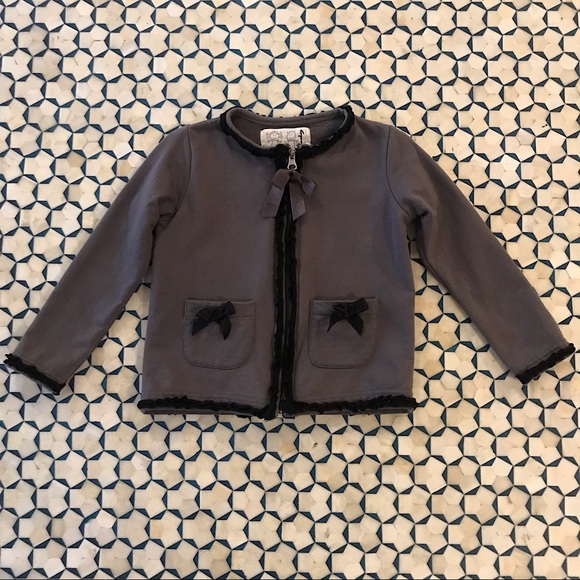 Lourdes Cardigan with Ruffle and Bow Detail size 3 - Picture 6 of 6